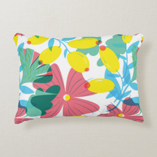 Coussins Décoratifs Motif floral transparent avec éléments de transpar