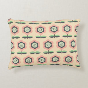 Coussins Décoratifs motif floral vintage transparent