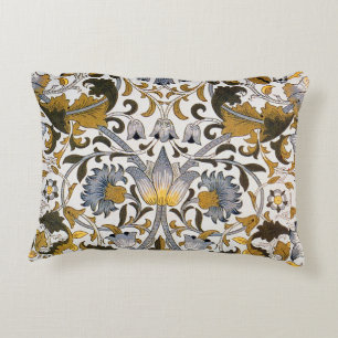 Coussins Décoratifs Motif floral William Morris Lodden : bleu or