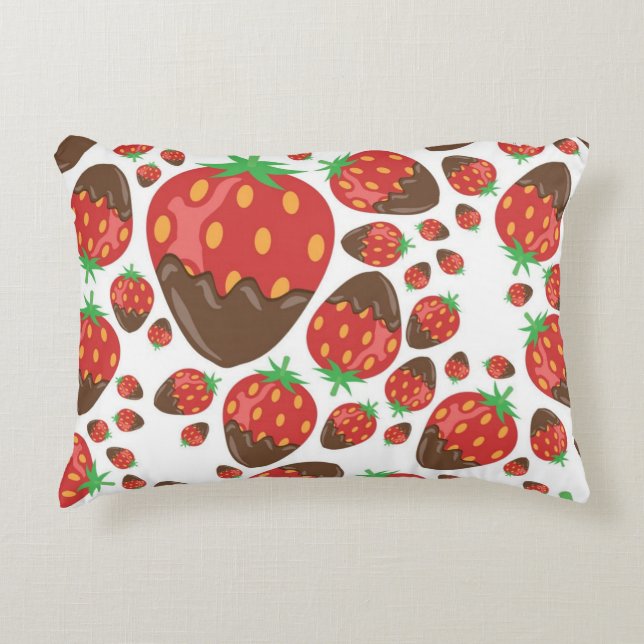 Coussins Décoratifs Motif fraise (Devant)