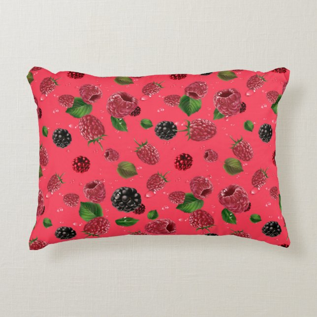 Coussins Décoratifs Motif framboise (Devant)