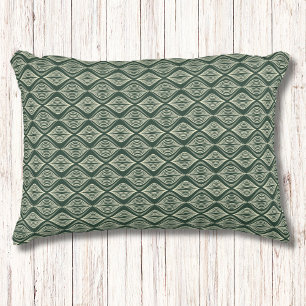 Coussins Décoratifs Motif géométrique moderne vert rustique