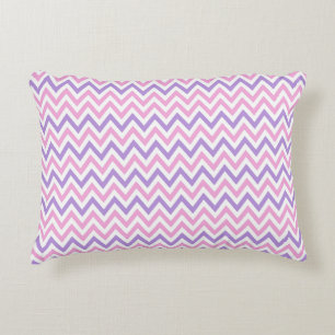 Coussins Décoratifs Motif géométrique simple rose et violet