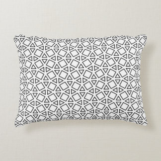 Coussins Décoratifs Motif géométrique triangle noir et blanc moderne