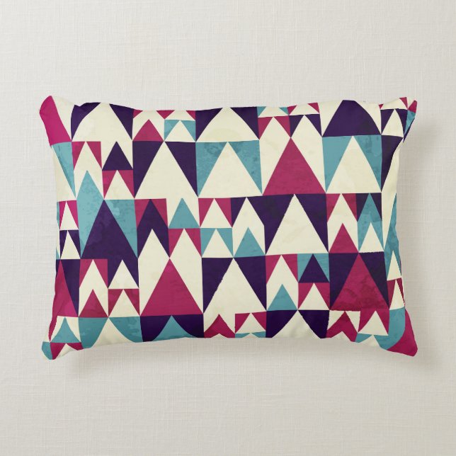 Coussins Décoratifs Motif géométrique triangle rétro (Devant)