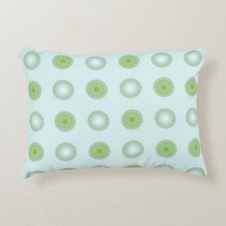 Coussins Décoratifs Motif géométrique vert pastel et gris
