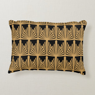 Coussins Décoratifs Motif Gold et Black Art Déco