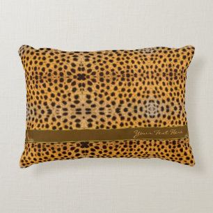 Coussins Décoratifs Motif guépard mignon et talon aiguille