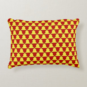 Coussins Décoratifs Motif héraldique médiéval rouge jaune Ferrer Derby