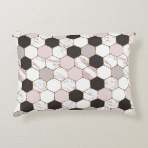Coussins Décoratifs Motif Hexagon de marbre géométrique moderne