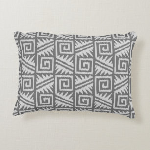 Coussins Décoratifs Motif Ikat Aztec - Nuances de gris / gris