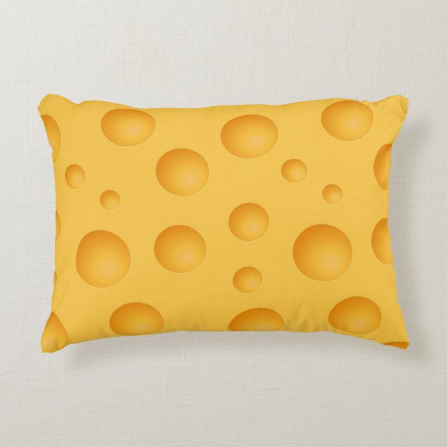Coussins Décoratifs Motif jaune de fromage (Devant)