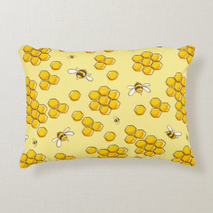Coussins Décoratifs Motif mignon et transparent avec abeilles volantes