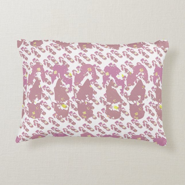 Coussins Décoratifs Motif Mini Flop Flop Rose (Dos)