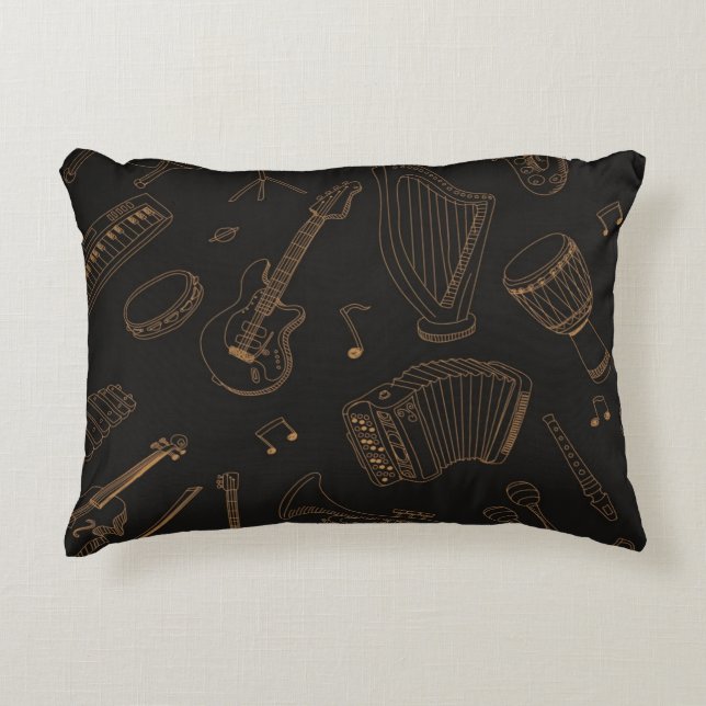 Coussins Décoratifs Motif musical (Devant)