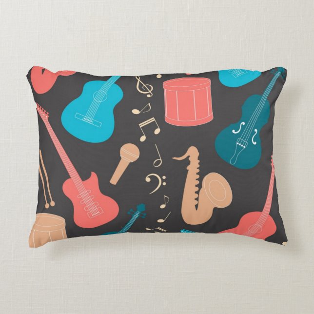 Coussins Décoratifs Motif musical (Devant)