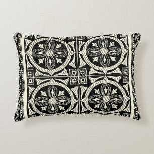 Coussins Décoratifs Motif noir et blanc de mandala par le studio de