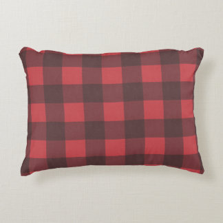 Coussins Décoratifs Motif noir et rouge de contrôle de Buffalo