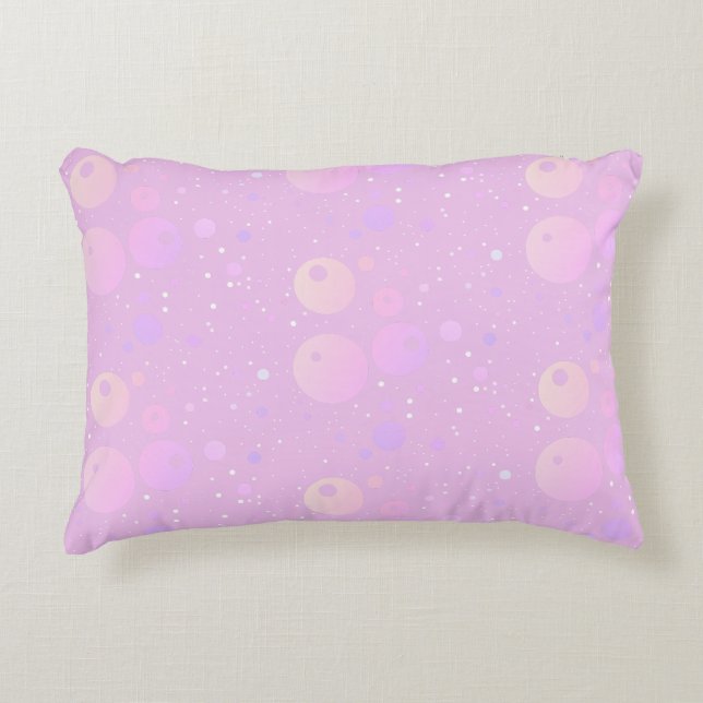 Coussins Décoratifs Motif Pastel esthétique points roses (Devant)