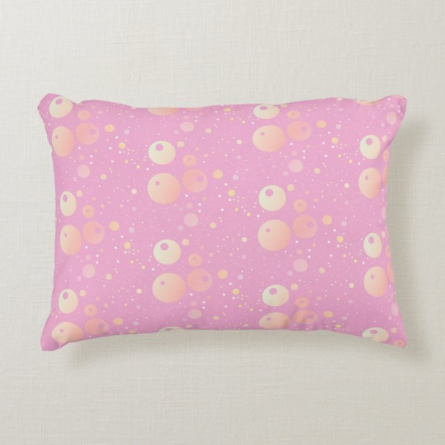 Coussins Décoratifs Motif Pastel esthétique points roses (Devant)