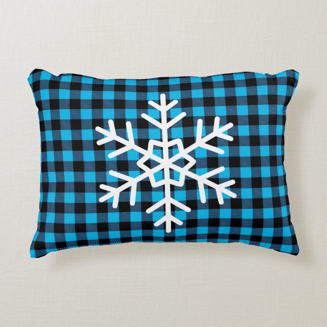 Coussins Décoratifs Motif plaid de Buffalo (Devant)