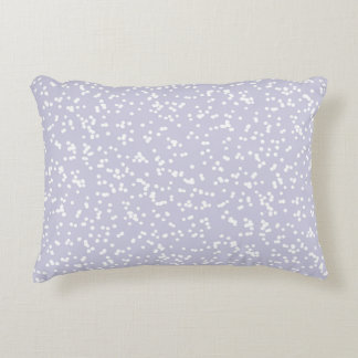 Coussins Décoratifs Motif Points Fantaisie - Blanc sur Violet Poussiér