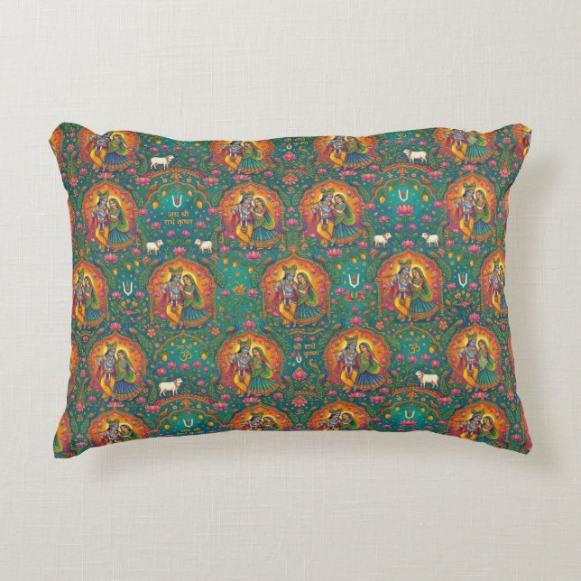 Coussins Décoratifs Motif Radhe Krishna (Devant)