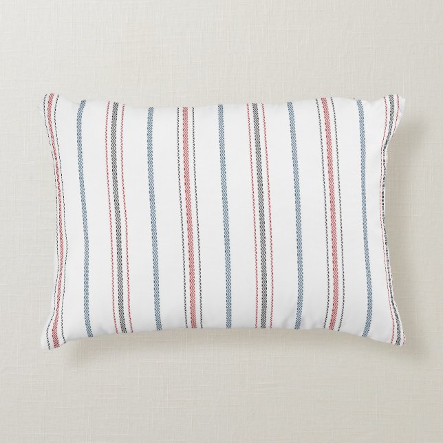 Coussins Décoratifs Motif rayé élégant. (Devant)