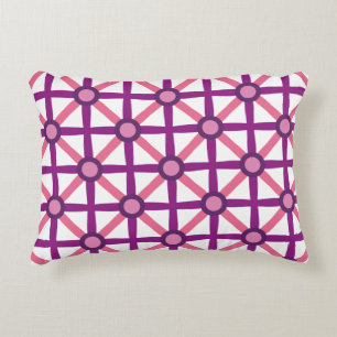 Coussins Décoratifs Motif rose et violet funky