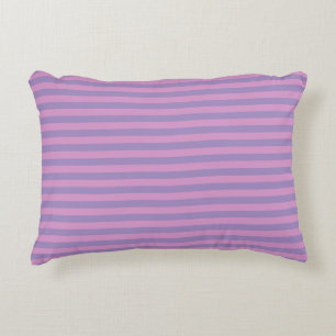 Coussins Décoratifs Motif sans couture à rayures rose violet
