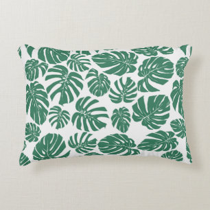 Coussins Décoratifs Motif sans couture avec feuilles de Monstera. Déco