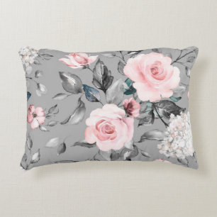 Coussins Décoratifs Motif sans couture avec fleurs de printemps et feu