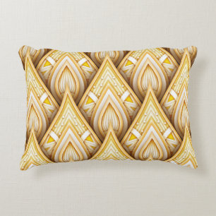 Coussins Décoratifs Motif sans couture avec motifs ethniques or. Sans