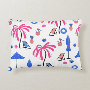Coussins Décoratifs Motif sans couture avec palmiers ananas coconu