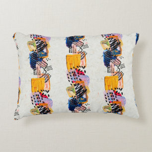 Coussins Décoratifs Motif sans couture avec traits de peinture dessiné