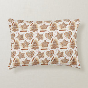 Coussins Décoratifs Motif sans couture de biscuit pain d'épice cosy