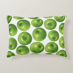 Coussins Décoratifs Motif sans couture de pomme verte