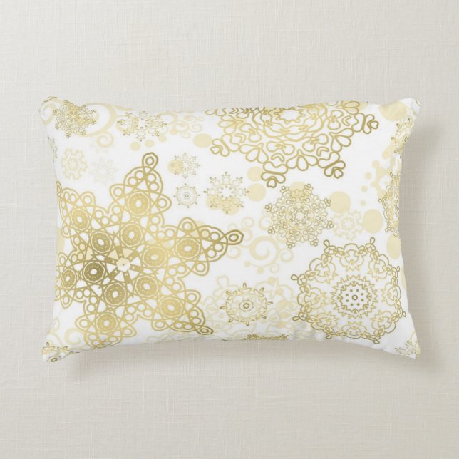 Coussins Décoratifs Motif Snowflake (Devant)