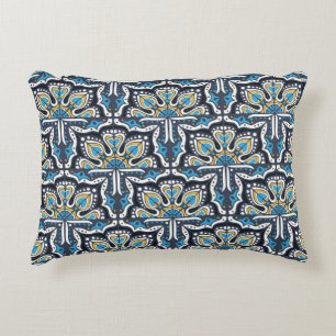 Coussins Décoratifs Motif Talavera. Un patchwork indien. Azulejos port