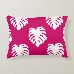 Coussins Décoratifs Motif transparent tropical avec monstère. art, dos