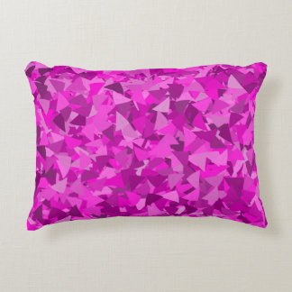 Coussins Décoratifs Motif Triangle Rose Violet