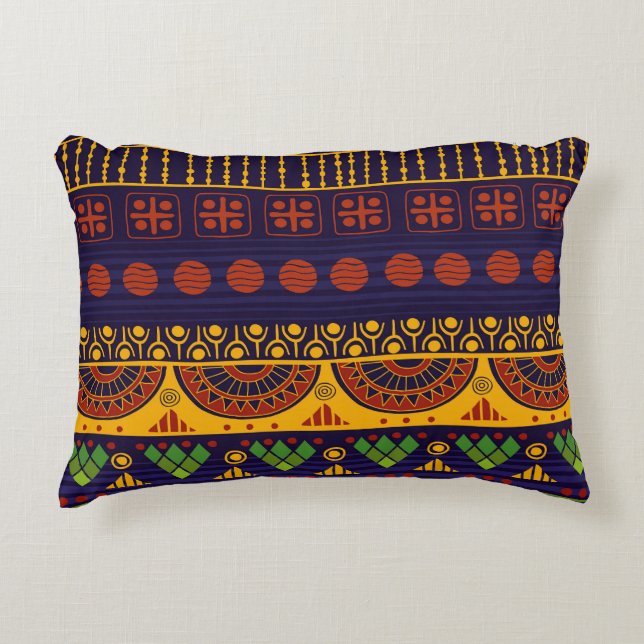 Coussins Décoratifs Motif tribal, polyvalent pour diverses utilisation (Devant)