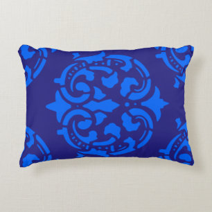 Coussins Décoratifs Motif victorien personnalisé bleu