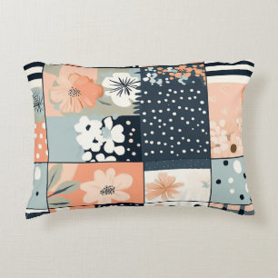 Coussins Décoratifs Motif vintage à écailles florales - Pastel (8)