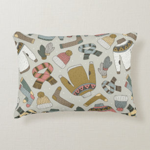 Coussins Décoratifs motif vintage dessiné à la main sans soudure avec