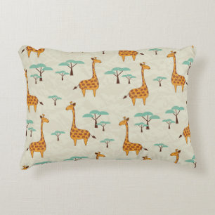 Coussins Décoratifs Motif vintage Giraffe.