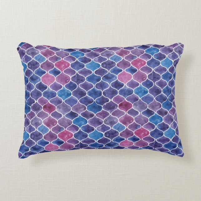 Coussins Décoratifs Motif violet sans aquarelle (Devant)
