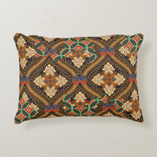 Coussins Décoratifs motifs batik indonésiens avec plan très distinct