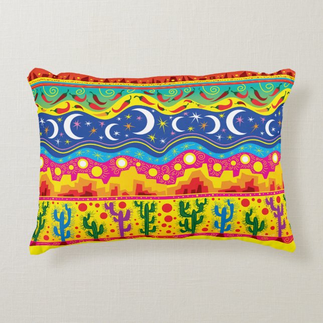 Coussins Décoratifs Motifs de désert brillants (Devant)