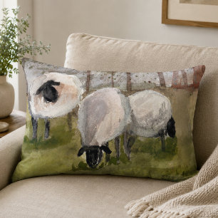 Coussins Décoratifs Moutons Rustiques